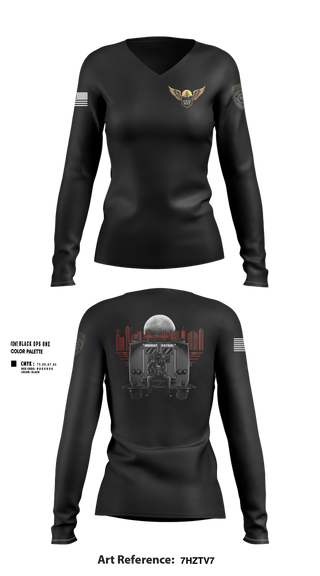 Womens Long Sleeve Vneck Shirt, CHP- GGD WST, , Teamtime, Team time, sublimation, custom sports apparel, team uniforms, spirit wear, spiritwear, sports uniforms, custom shirts, team store, custom team store, fundraiser sports, apparel fundraiser