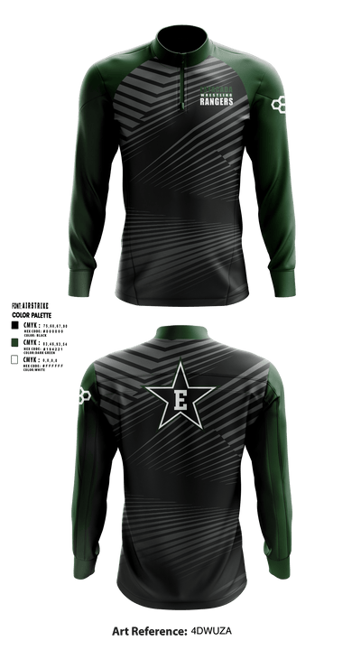 Estacada High School Wrestling Quarter Zip Jacket - 1