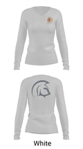 Silverdale Spartans 73101870 Women's Long Sleeve V-neck Shirt - 6