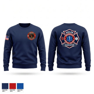 Crew Neck Sweatshirt, KEELER EMERGENCY SERVICES SUPPORT ASSOCIATION, Fire Department, Teamtime, Team time, sublimation, custom sports apparel, team uniforms, spirit wear, spiritwear, sports uniforms, custom shirts, team store, custom team store, fundraiser sports, apparel fundraiser