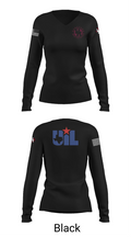 Hereford Whitefaces 43797089 Women's Long Sleeve V-neck Shirt - 35