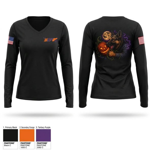 Womens Long Sleeve Vneck Shirt, Region 22, Police, Teamtime, Team time, sublimation, custom sports apparel, team uniforms, spirit wear, spiritwear, sports uniforms, custom shirts, team store, custom team store, fundraiser sports, apparel fundraiser
