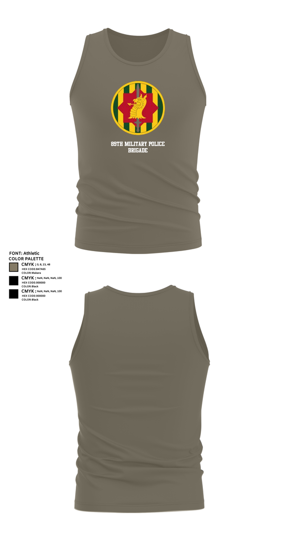 Tank Top, 89th military police brigade, , Teamtime, Team time, sublimation, custom sports apparel, team uniforms, spirit wear, spiritwear, sports uniforms, custom shirts, team store, custom team store, fundraiser sports, apparel fundraiser