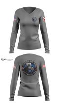 East Baton Rouge Parish Dive & Rescue Team Women's Long Sleeve V-neck Shirt - 8
