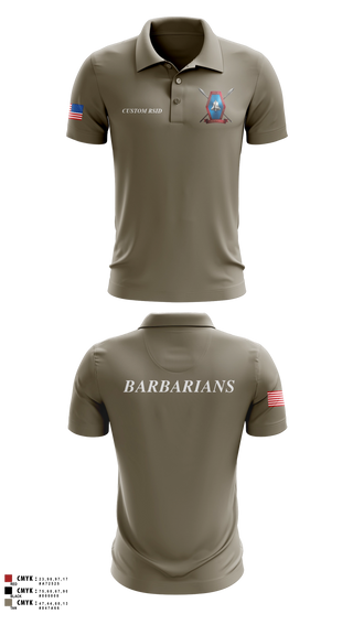 Short Sleeve Performance Polo, Libertyville Army Recruiting Company, Army, Teamtime, Team time, sublimation, custom sports apparel, team uniforms, spirit wear, spiritwear, sports uniforms, custom shirts, team store, custom team store, fundraiser sports, apparel fundraiser