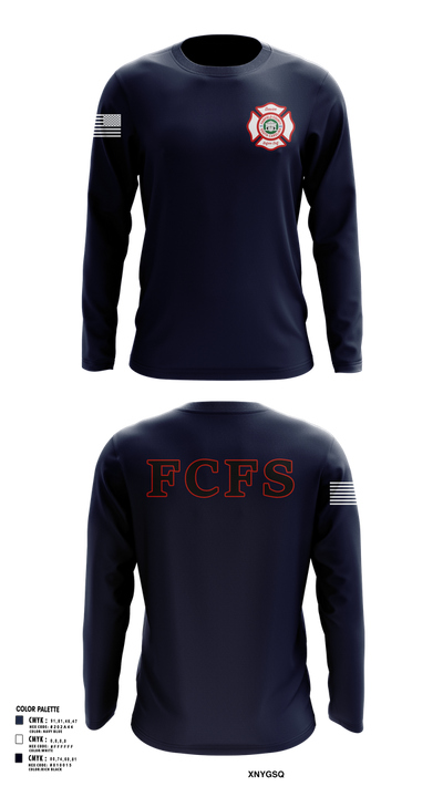 Fairfield County Fire Service 95108928 Long Sleeve Performance Shirt 102
