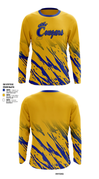 Long Sleeve Performance Shirt, Campbellsport Cougars, Women's Basketball, Teamtime, Team time, sublimation, custom sports apparel, team uniforms, spirit wear, spiritwear, sports uniforms, custom shirts, team store, custom team store, fundraiser sports, apparel fundraiser