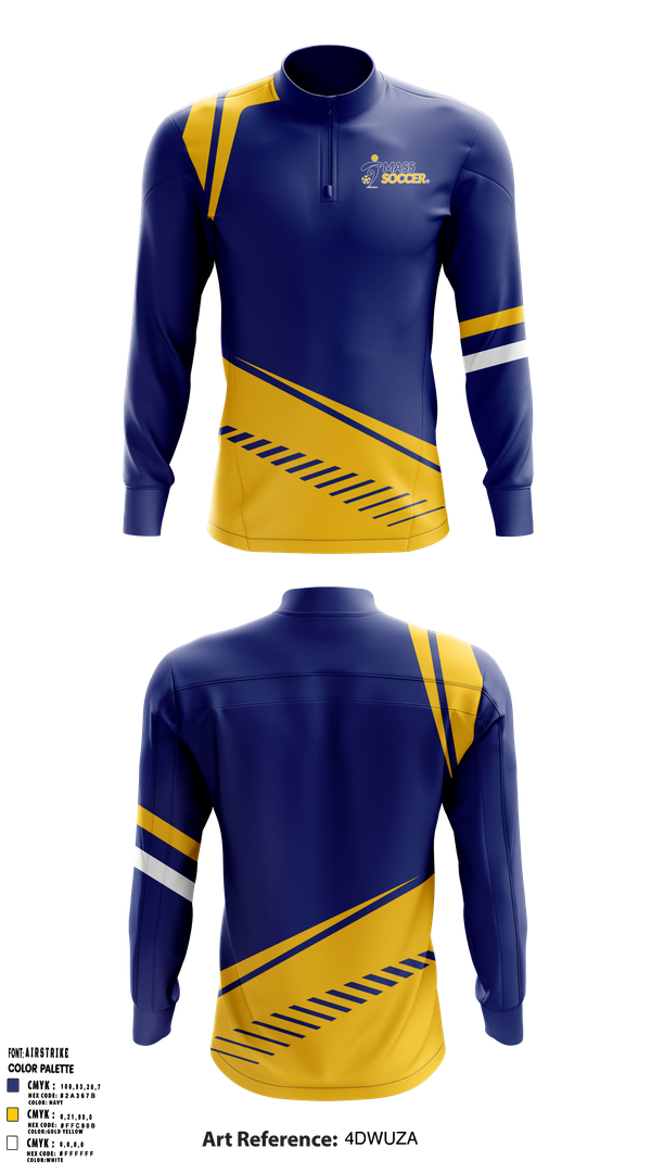 Quarter Zip Jacket, Mass Soccer, Men's Soccer, Teamtime, Team time, sublimation, custom sports apparel, team uniforms, spirit wear, spiritwear, sports uniforms, custom shirts, team store, custom team store, fundraiser sports, apparel fundraiser