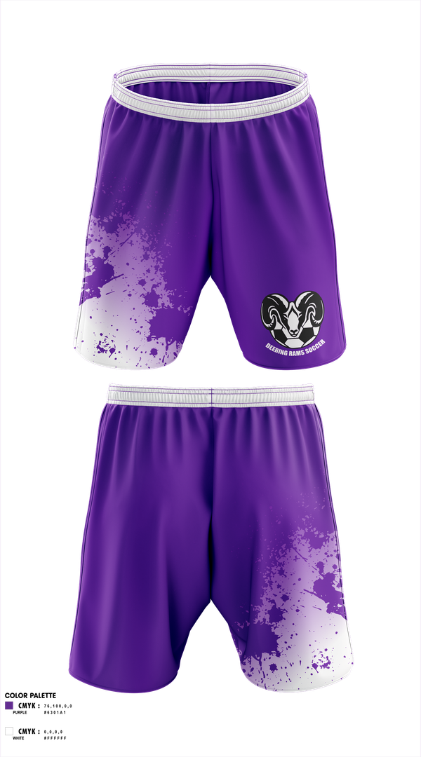 Mens Soccer Shorts, Deering Rams Soccer, Men's Soccer, Teamtime, Team time, sublimation, custom sports apparel, team uniforms, spirit wear, spiritwear, sports uniforms, custom shirts, team store, custom team store, fundraiser sports, apparel fundraiser