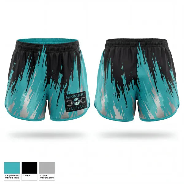 Womens Shorts, Moonlight dressage, Spirit Store, Teamtime, Team time, sublimation, custom sports apparel, team uniforms, spirit wear, spiritwear, sports uniforms, custom shirts, team store, custom team store, fundraiser sports, apparel fundraiser