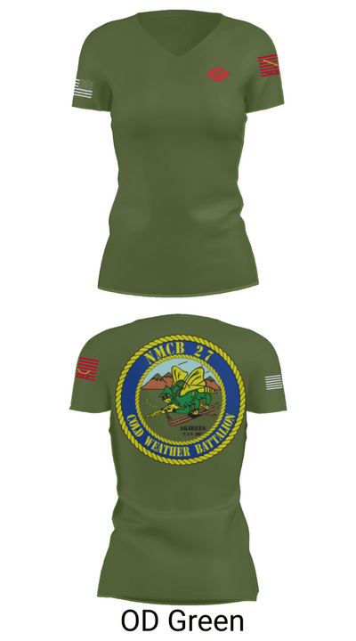 NMCB  27 Women's Short Sleeve V-neck Shirt - 45