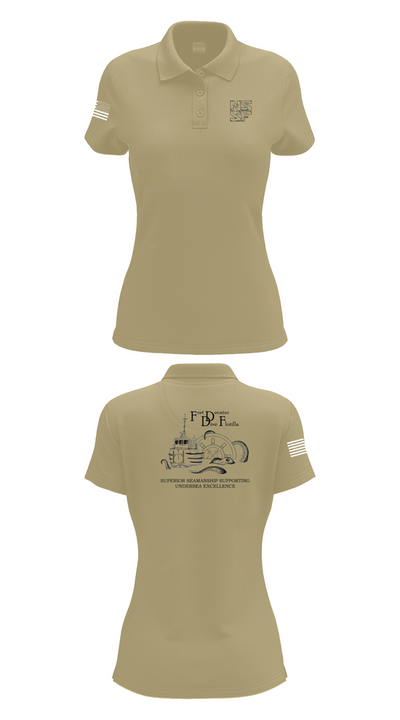 Naval Submarine Support Facility Women's Short Sleeve Performance Polo  - 90
