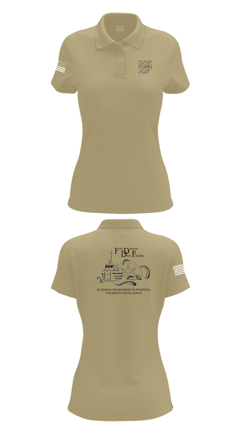 Womens Short Sleeve Performance Polo, Naval Submarine Support Facility, Navy, Teamtime, Team time, sublimation, custom sports apparel, team uniforms, spirit wear, spiritwear, sports uniforms, custom shirts, team store, custom team store, fundraiser sports, apparel fundraiser