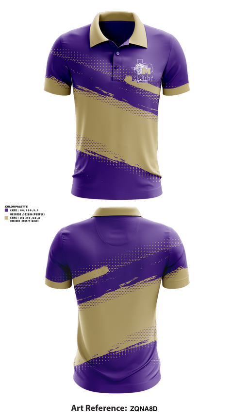 Short Sleeve Performance Polo, Mart High School Cheer, Cheer, Teamtime, Team time, sublimation, custom sports apparel, team uniforms, spirit wear, spiritwear, sports uniforms, custom shirts, team store, custom team store, fundraiser sports, apparel fundraiser
