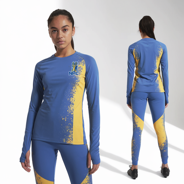 Womens Long Sleeve Vneck Shirt, Northpointe Christian Girls Soccer, Women's Soccer, Teamtime, Team time, sublimation, custom sports apparel, team uniforms, spirit wear, spiritwear, sports uniforms, custom shirts, team store, custom team store, fundraiser sports, apparel fundraiser