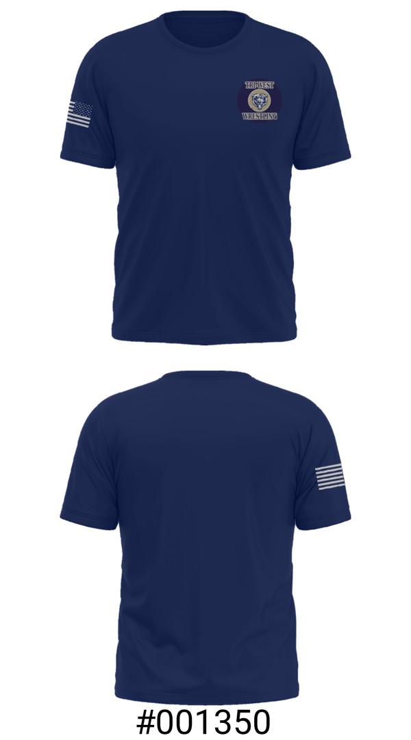 Short Sleeve Performance Shirt, Tri-West High School Wrestling, Wrestling, Teamtime, Team time, sublimation, custom sports apparel, team uniforms, spirit wear, spiritwear, sports uniforms, custom shirts, team store, custom team store, fundraiser sports, apparel fundraiser