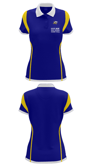 Women's Short Sleeve Performance Polo, Rocky Mount High School Basketball, Men's Basketball, Teamtime, Team time, sublimation, custom sports apparel, team uniforms, spirit wear, spiritwear, sports uniforms, custom shirts, team store, custom team store, fundraiser sports, apparel fundraiser