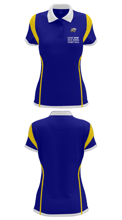 Rocky Mount High School Basketball 86010063 Women's Short Sleeve Performance Polo  - 27