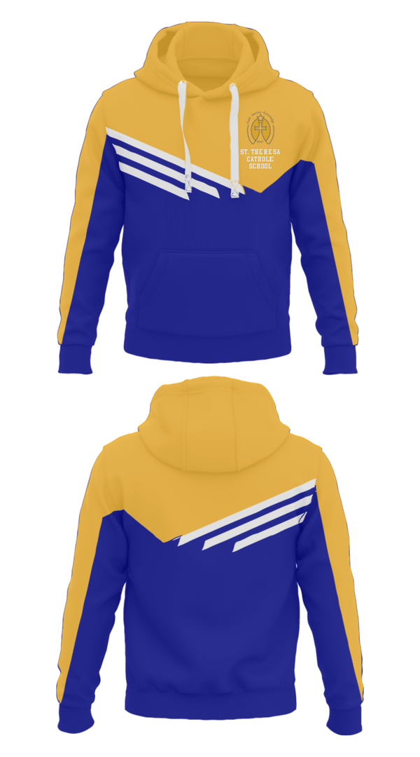 Hoodie, St. Theresa Catholic School, Spirit Store, Teamtime, Team time, sublimation, custom sports apparel, team uniforms, spirit wear, spiritwear, sports uniforms, custom shirts, team store, custom team store, fundraiser sports, apparel fundraiser