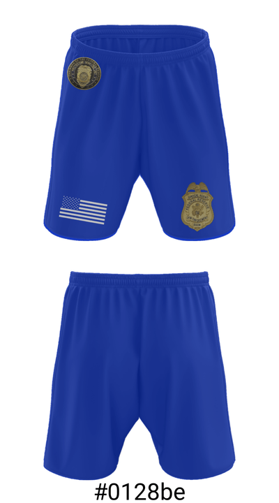 United States Federal Reserve Police 30952270 Athletic Shorts With Pockets - 5