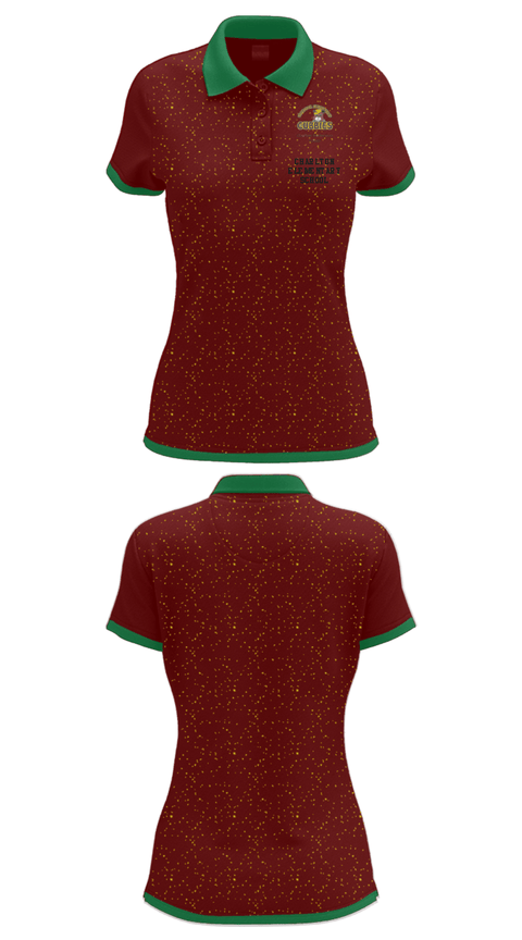 Women's Short Sleeve Performance Polo, Charlton Elementary School, Spirit Store, Teamtime, Team time, sublimation, custom sports apparel, team uniforms, spirit wear, spiritwear, sports uniforms, custom shirts, team store, custom team store, fundraiser sports, apparel fundraiser