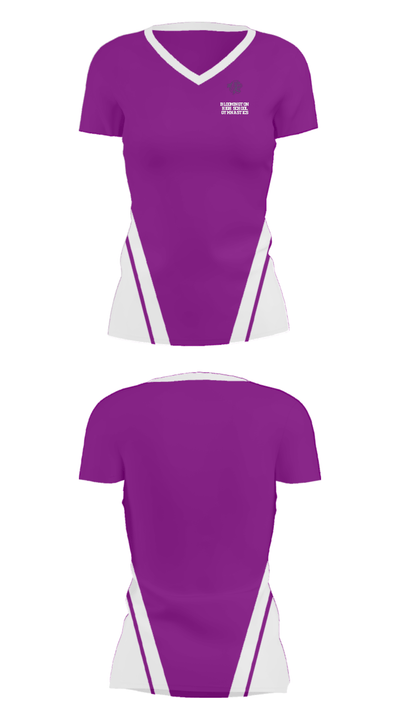 Bloomington High School Gymnastics 88541077 Women's Short Sleeve V-neck Shirt - 35