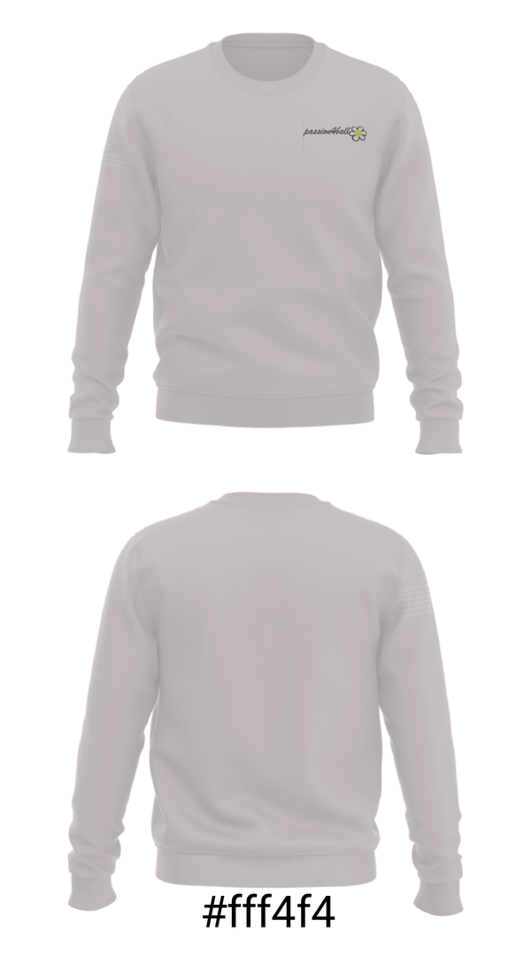Crew Neck Sweatshirt, Passion4ball, Tennis, Teamtime, Team time, sublimation, custom sports apparel, team uniforms, spirit wear, spiritwear, sports uniforms, custom shirts, team store, custom team store, fundraiser sports, apparel fundraiser