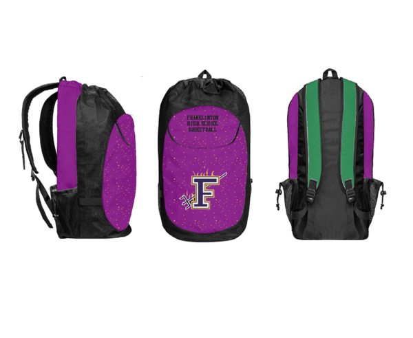 Gear Bag, Franklinton High School Basketball, Women's Basketball, Teamtime, Team time, sublimation, custom sports apparel, team uniforms, spirit wear, spiritwear, sports uniforms, custom shirts, team store, custom team store, fundraiser sports, apparel fundraiser