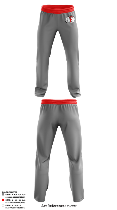 Fallbrook Pop Warner Football League 2743978 Sweatpants - 1