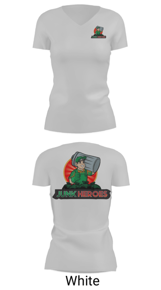 Women's Short Sleeve Vneck Shirt, Junk Heroes, , Teamtime, Team time, sublimation, custom sports apparel, team uniforms, spirit wear, spiritwear, sports uniforms, custom shirts, team store, custom team store, fundraiser sports, apparel fundraiser