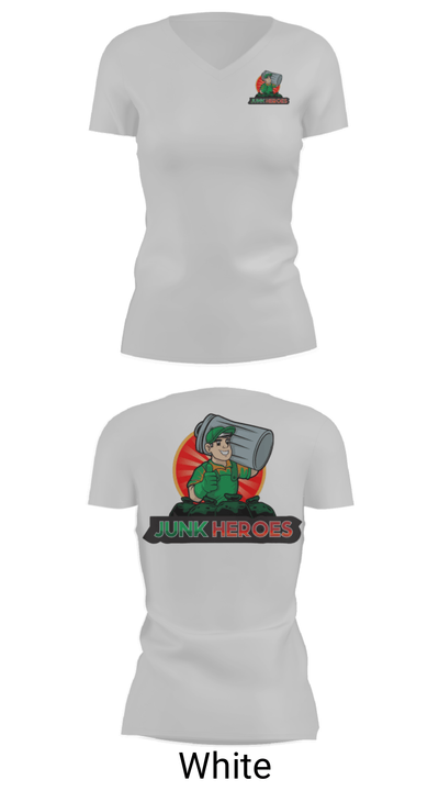 Junk Heroes 27502871 Women's Short Sleeve V-neck Shirt - 7