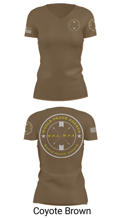 WPA 1st Infantry 46853550 Women's Short Sleeve V-neck Shirt - 12
