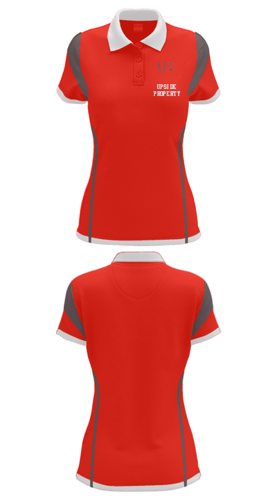 UPSIDE PROPERTY 9552609 Women's Short Sleeve Performance Polo  - 26