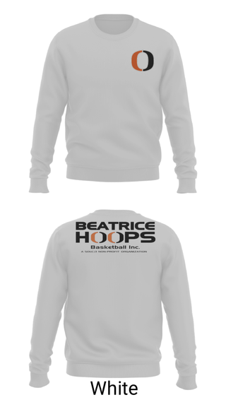 Crew Neck Sweatshirt, Beatrice Hoops, Spirit Store, Teamtime, Team time, sublimation, custom sports apparel, team uniforms, spirit wear, spiritwear, sports uniforms, custom shirts, team store, custom team store, fundraiser sports, apparel fundraiser