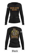 Drunk Hippo Racing 90284790 Women's Long Sleeve V-neck Shirt - 13