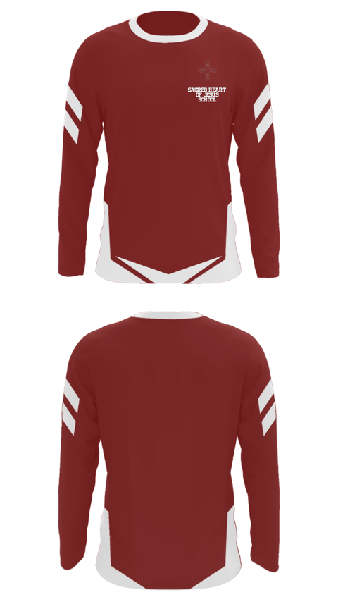 Long Sleeve Performance Shirt, Sacred Heart of Jesus School, Spirit Store, Teamtime, Team time, sublimation, custom sports apparel, team uniforms, spirit wear, spiritwear, sports uniforms, custom shirts, team store, custom team store, fundraiser sports, apparel fundraiser