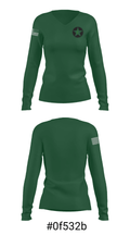 Estacada High School Swimming 37256263 Women's Long Sleeve V-neck Shirt - 20