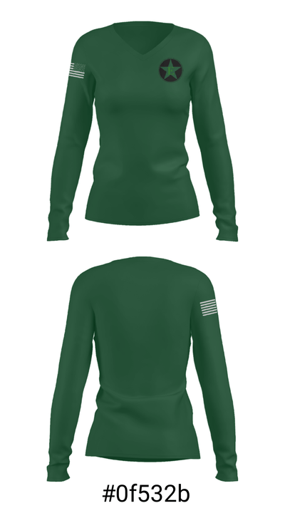 Estacada High School Swimming 37256263 Women's Long Sleeve V-neck Shirt - 20
