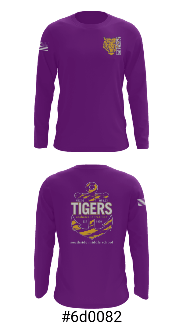 Long Sleeve Performance Shirt, Southside Middle School, Spirit Store, Teamtime, Team time, sublimation, custom sports apparel, team uniforms, spirit wear, spiritwear, sports uniforms, custom shirts, team store, custom team store, fundraiser sports, apparel fundraiser