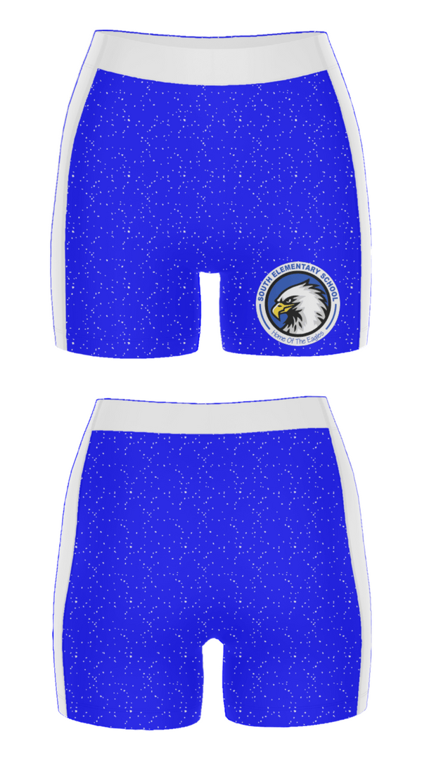 Women's Compression Shorts, South Elementary School, Spirit Store, Teamtime, Team time, sublimation, custom sports apparel, team uniforms, spirit wear, spiritwear, sports uniforms, custom shirts, team store, custom team store, fundraiser sports, apparel fundraiser
