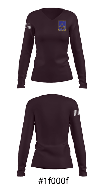 150th cavalry regiment 11630722 Women's Long Sleeve V-neck Shirt - 7
