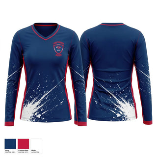 Long Sleeve Performance Shirt, Benjamin O. Davis High School Soccer, Women's Soccer, Teamtime, Team time, sublimation, custom sports apparel, team uniforms, spirit wear, spiritwear, sports uniforms, custom shirts, team store, custom team store, fundraiser sports, apparel fundraiser