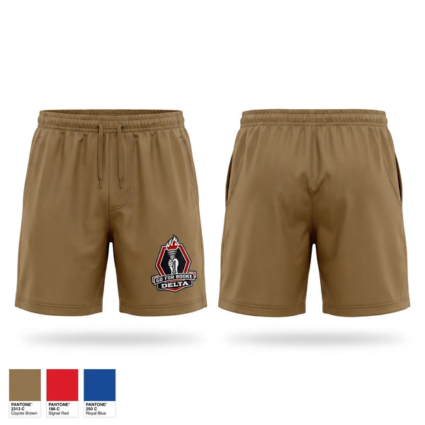 Athletic Shorts With Pockets, Delta Company 100BN 442IN REGT, Army, Teamtime, Team time, sublimation, custom sports apparel, team uniforms, spirit wear, spiritwear, sports uniforms, custom shirts, team store, custom team store, fundraiser sports, apparel fundraiser