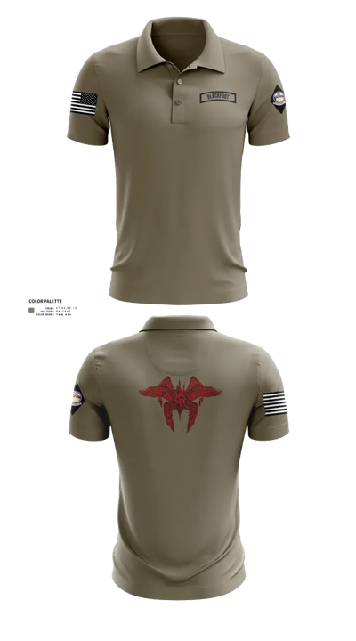 Blackfoot 2nd platoon 36446718 Short Sleeve Performance Polo - 103