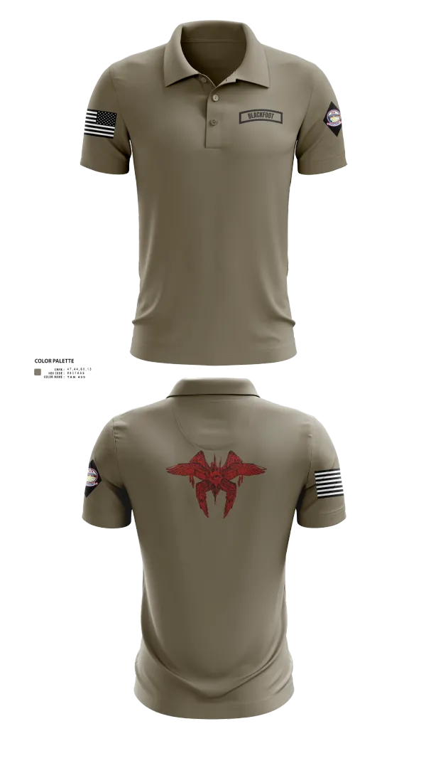 Short Sleeve Performance Polo, Blackfoot 2nd platoon, , Teamtime, Team time, sublimation, custom sports apparel, team uniforms, spirit wear, spiritwear, sports uniforms, custom shirts, team store, custom team store, fundraiser sports, apparel fundraiser