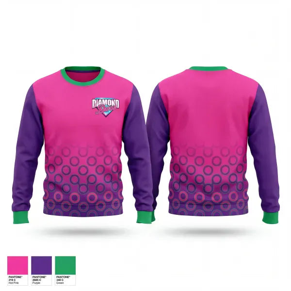 Crew Neck Sweatshirt, Diamond Divas, Softball, Teamtime, Team time, sublimation, custom sports apparel, team uniforms, spirit wear, spiritwear, sports uniforms, custom shirts, team store, custom team store, fundraiser sports, apparel fundraiser
