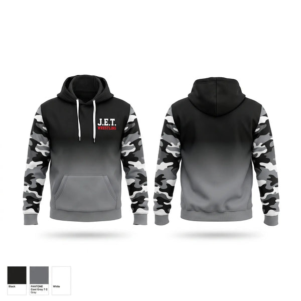 Hoodie, J.E.T., Wrestling, Teamtime, Team time, sublimation, custom sports apparel, team uniforms, spirit wear, spiritwear, sports uniforms, custom shirts, team store, custom team store, fundraiser sports, apparel fundraiser