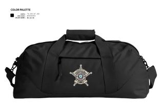 Duffle Bag, Jeff Davis County Sheriff’s Office, Police, Teamtime, Team time, sublimation, custom sports apparel, team uniforms, spirit wear, spiritwear, sports uniforms, custom shirts, team store, custom team store, fundraiser sports, apparel fundraiser