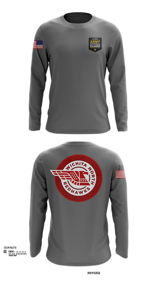 Long Sleeve Performance Shirt, Wichita North Redhawks NG, , Teamtime, Team time, sublimation, custom sports apparel, team uniforms, spirit wear, spiritwear, sports uniforms, custom shirts, team store, custom team store, fundraiser sports, apparel fundraiser