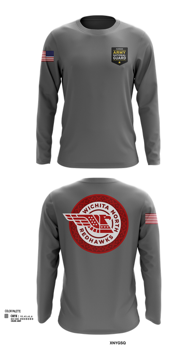Wichita North Redhawks NG 83064196 Long Sleeve Performance Shirt 103